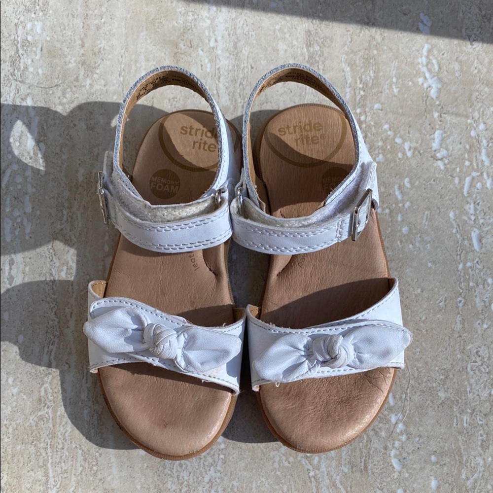 Stride Rite White Kids Sandals